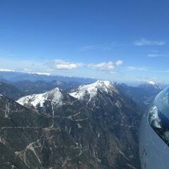 Flugwegposition um 12:04:16: Aufgenommen in der Nähe von Gemeinde Gitschtal, Gitschtal, Österreich in 2181 Meter